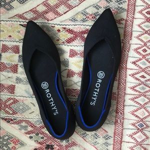 Rothy’s Black The Point Size 9